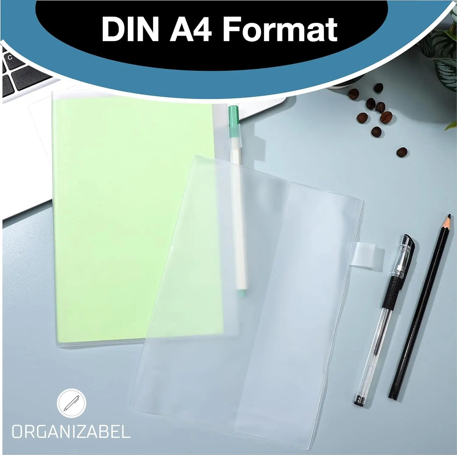 Produktbild von 30x Buchuschlag DIN-A4 Transparent, Sparpack Heft-Hüllen Buchschoner