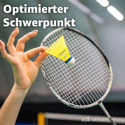 18x Federbälle gelb Badmintonbälle für Training & Wettkampf Badminton