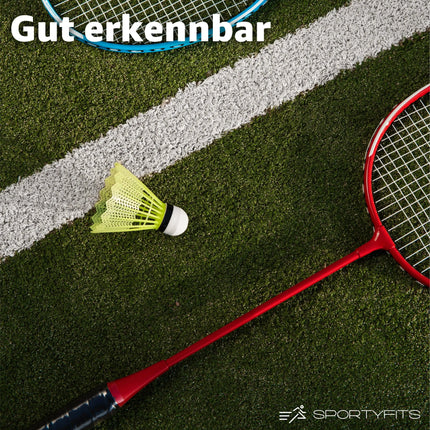 18x Federbälle gelb Badmintonbälle für Training & Wettkampf Badminton
