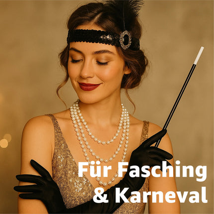 1920er Jahre Set Damen – Elegantes Charleston Accessoire im Art-Déco-Stil