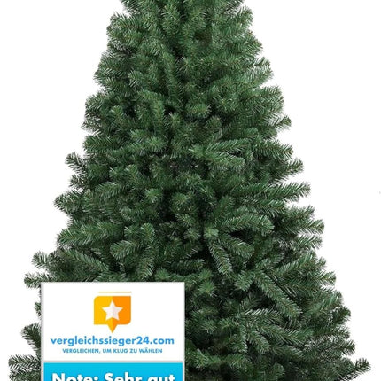 Tannenbaum künstlich 180 cm - Weihnachtsbaum grün - naturgetreue Nordmanntanne