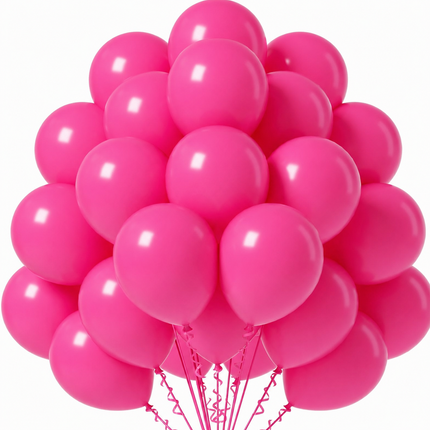 50x Luftballons pink Ø 35 cm für Geburtstag & Hochzeit & Party - Luft & Helium