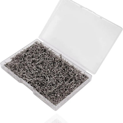 2000x Stecknadeln - Reißnägel & Kopfnägel 13 mm - für Nähen, das Dekorieren & DIY & Basteln Silber