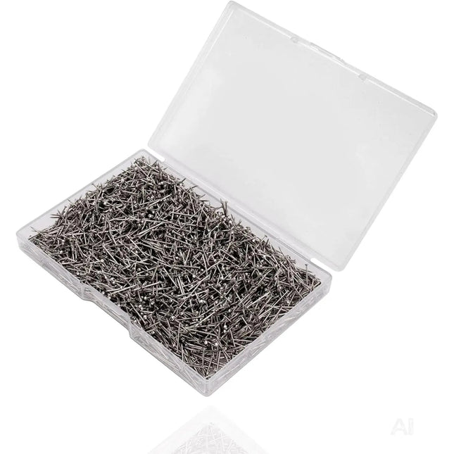 2000x Stecknadeln - Reißnägel & Kopfnägel 13 mm - für Nähen, das Dekorieren & DIY & Basteln Silber
