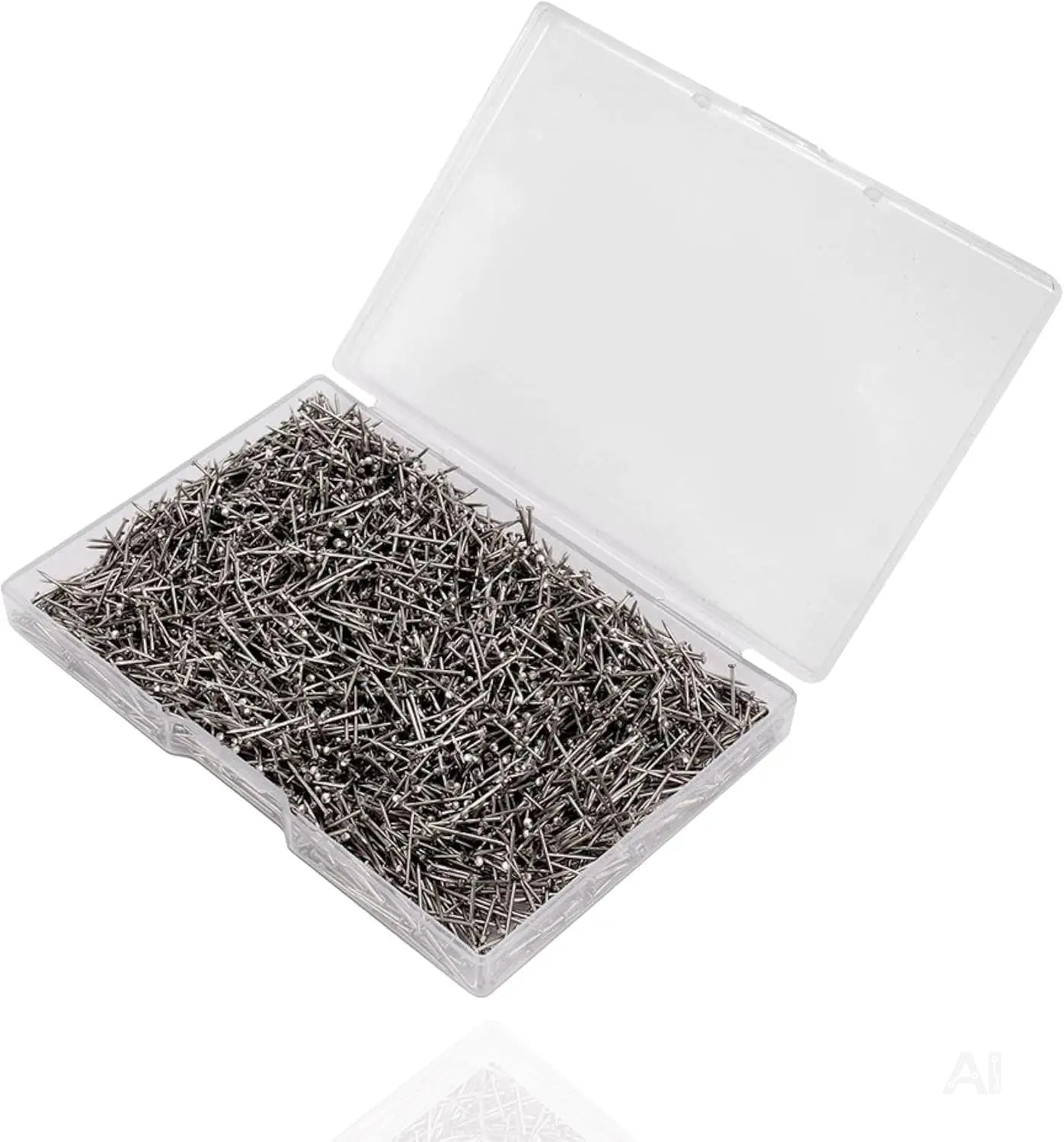 2000x Stecknadeln - Reißnägel & Kopfnägel 13 mm - für Nähen, das Dekorieren & DIY & Basteln Silber