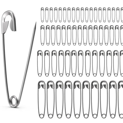 200x Sicherheitsnadeln Safety pins Nadeln Set in div. Größen klein & groß