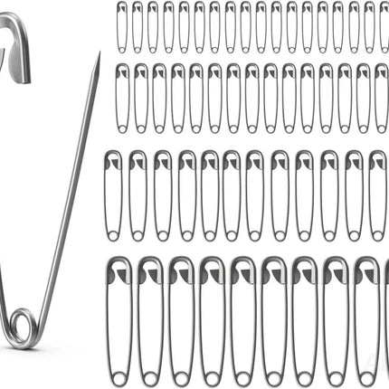 200x Stück Sicherheitsnadeln Mix - Klein & Groß - Safety pins Nadeln Set - Verbandklammern zum Nähen & Schneidern
