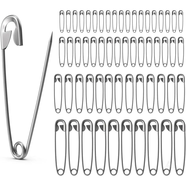 200x Stück Sicherheitsnadeln Mix - Klein & Groß - Safety pins Nadeln Set - Verbandklammern zum Nähen & Schneidern