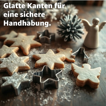 20er Ausstechform Weihnachten Set - für Backen Weihnachten & XMAS - Steckform