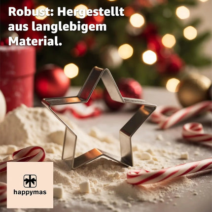 20er Keksausstecher Weihnachten Plätzchenausstecher Steckform Ausstechform zum Backen Set - Weihnachten & XMAS - Keksausstecher & & Ausstecher