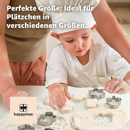 20er Keksausstecher Weihnachten Plätzchenausstecher Steckform Ausstechform zum Backen Set - Weihnachten & XMAS - Keksausstecher & & Ausstecher