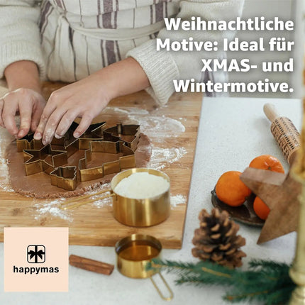 20er Keksausstecher Weihnachten Plätzchenausstecher Steckform Ausstechform zum Backen Set - Weihnachten & XMAS - Keksausstecher & & Ausstecher