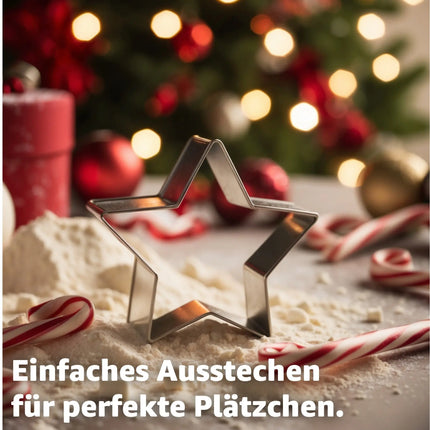 20er Keksausstecher Weihnachten Plätzchenausstecher Steckform Ausstechform zum Backen Set