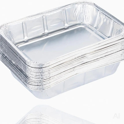 20x Aluminiumschale Einweg Grillschale – Fettauffangschale & Tropfschale für Gasgrill