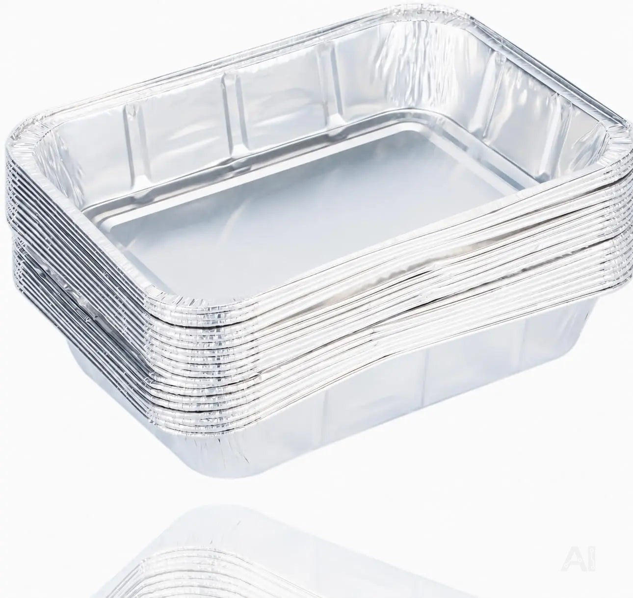 20x Aluminiumschale Einweg Grillschale – Fettauffangschale & Tropfschale für Gasgrill, Holzkohlegrill, Elektrogrill und Backofen (20x 1200 ml (195x152x40 mm))