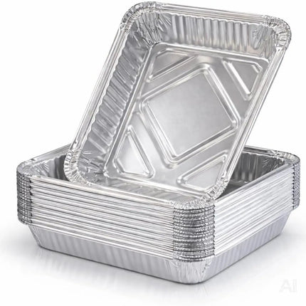 20x Aluminiumschale Einweg Grillschale – Fettauffangschale & Tropfschale für Gasgrill
