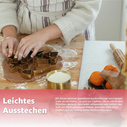 20x Ausstecher Weihnachten & Advent Motive Set - Keksausstecher zum Backen