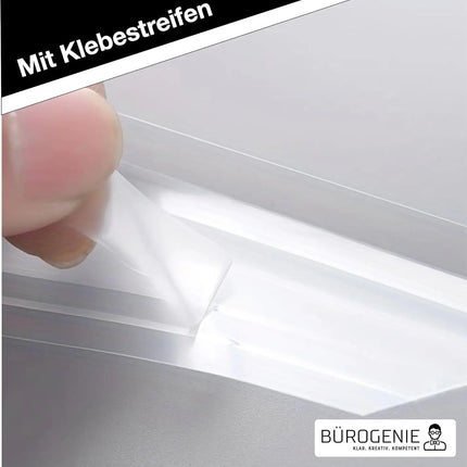 20x Buchumschlag klar & transparent Umschlag & Hefthülle Buchschoner - DIN A4 – ideal für den Schutz von Büchern, Heften, Schulbüchern und Notizbüchern
