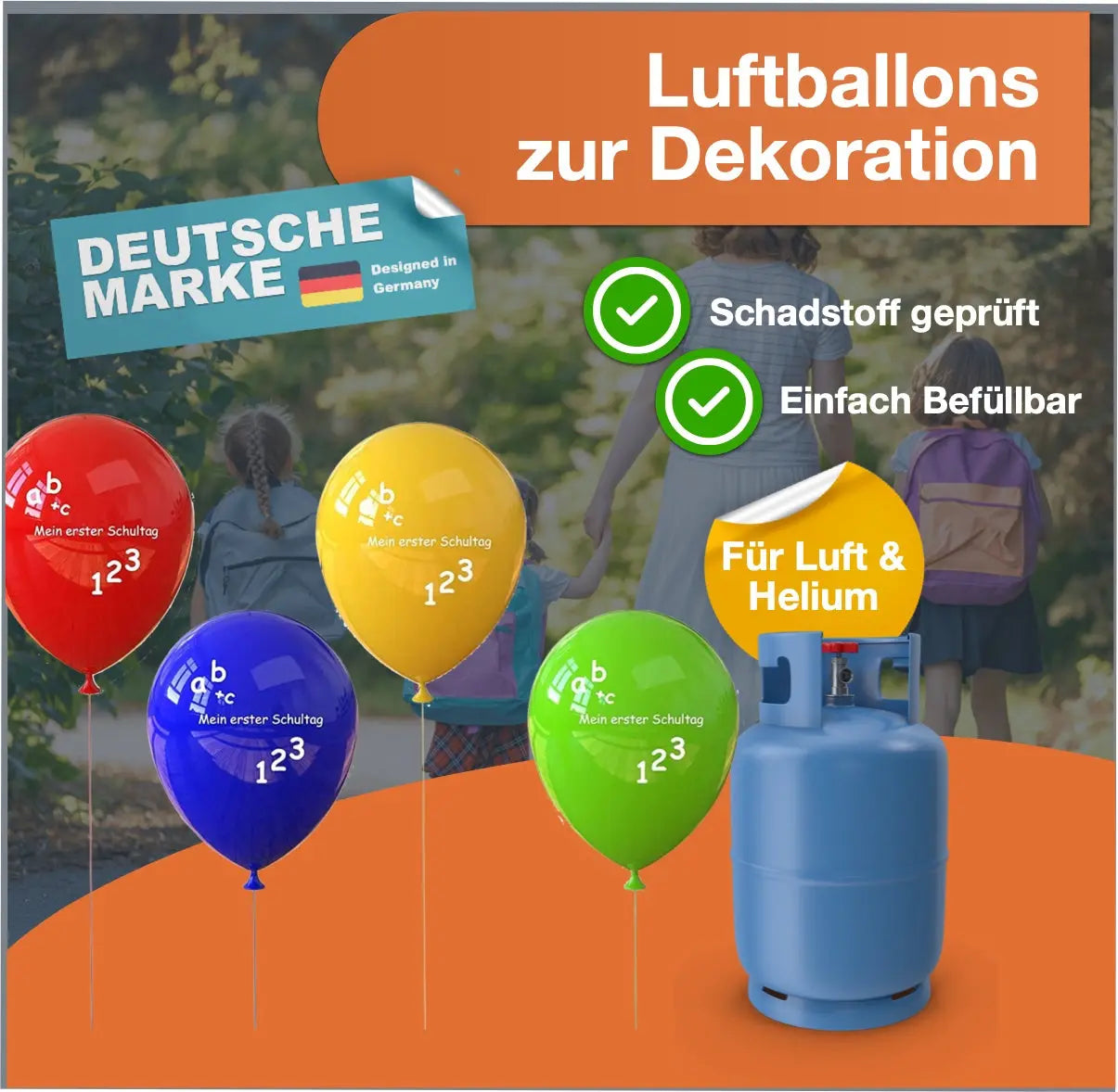 20x Luftballons Einschulung Schule Ballon ABC 1 Schulanfang Zur Deko 20x Luftballons Einschulung Schule Ballon ABC 1 Schulanfang Zur Deko