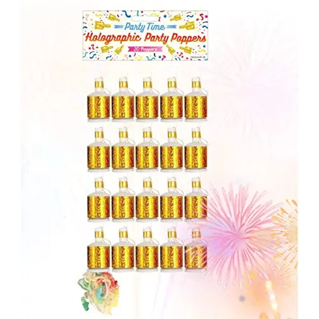 20x Party Schampus Popper Schampusknaller Tischfeuerwerk Partypopper