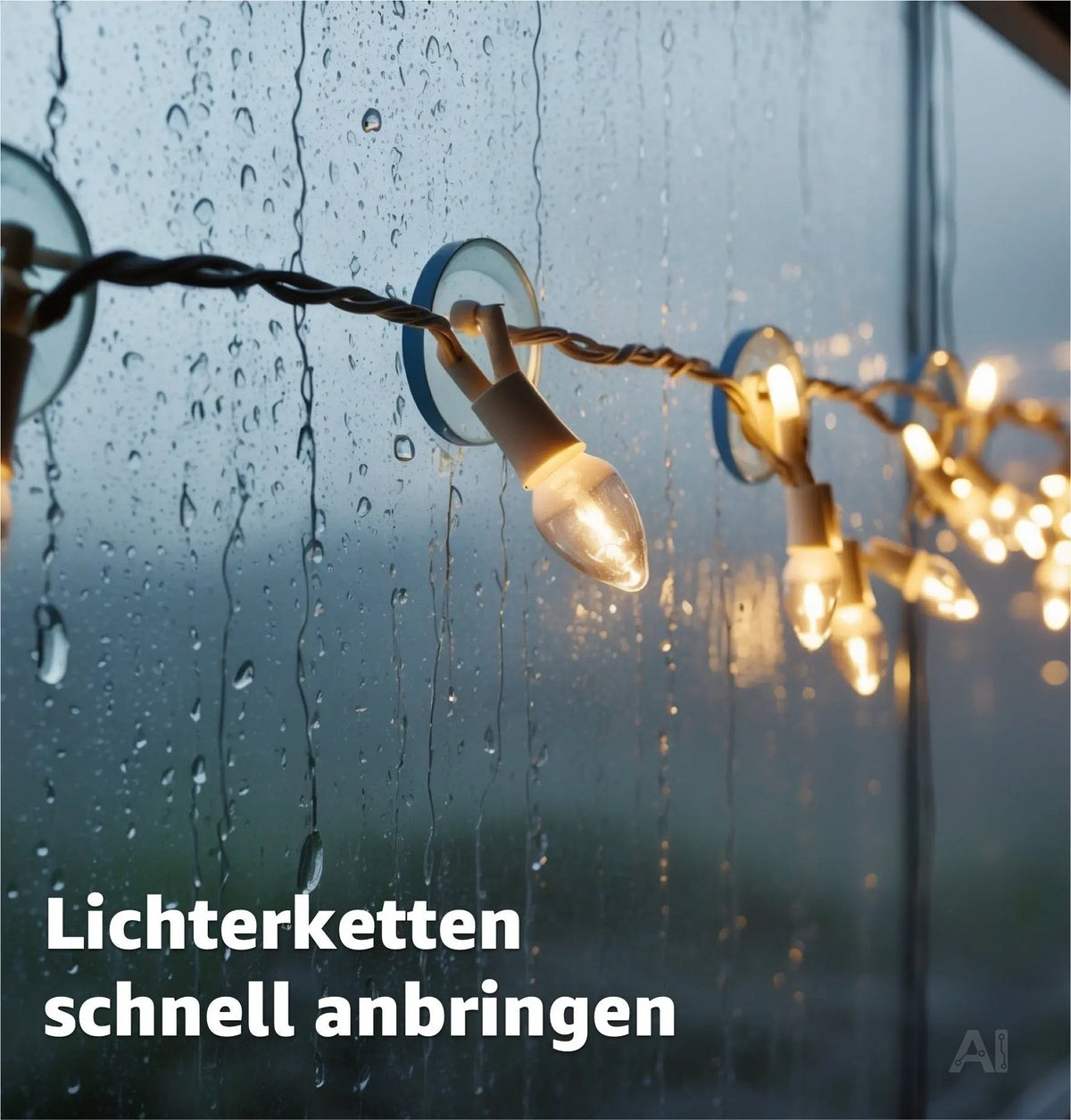 20x Saugnäpfe für Lichterketten - Perfekte Deko für jedes Fenster – Detailansicht 2