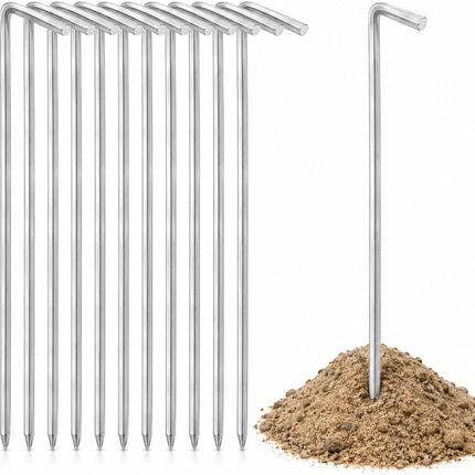 20x Zeltheringe 18 cm – Robuste Erdnägel aus Stahl für Camping, Garten & Outdoor – Stabile Zeltbefestigung & Zeltzubehör (20x)