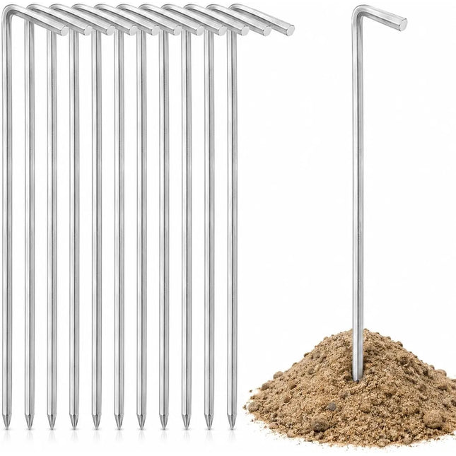 20x Zeltheringe 18 cm – Robuste Erdnägel aus Stahl für Camping, Garten & Outdoor – Stabile Zeltbefestigung & Zeltzubehör (20x)