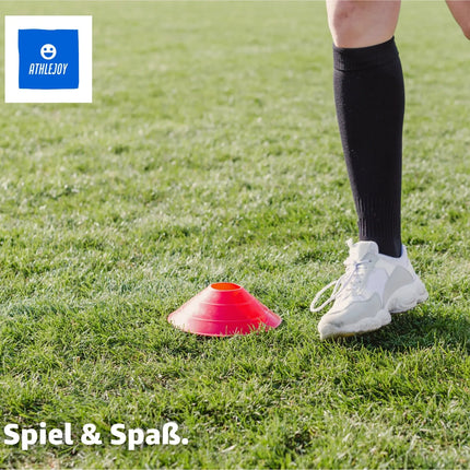 25x Markierungshütchen Slalom Hütchen Kegel für Fußball, Leichtathletik - Trainingszubehör & Fußballzubehör