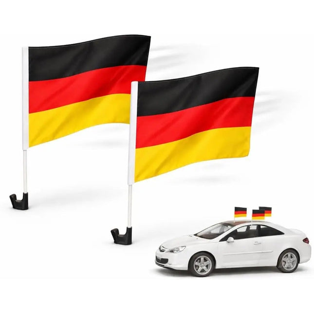 2er Autofahne Deutschland Autoflagge Auto Fahne Fanartikel Fußball WM 2026