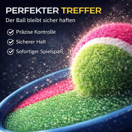2er Klettballspiel Set für Kinder & Erwachsene – Strandspiel & Wurfspiel für Mädchen & Jungen mit Fangspiel