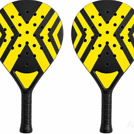 2er Padel Schläger Set Erwachsene – Profi Padelschläger mit Meshtasche – Padel Racket