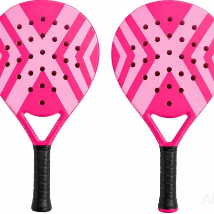 2er Padel Schläger Set Erwachsene – Profi Padelschläger mit Meshtasche – Padel Racket