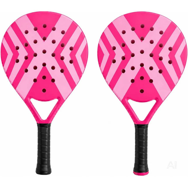 2er Padel Schläger Set Erwachsene – Profi Padelschläger mit Meshtasche – Padel Racket
