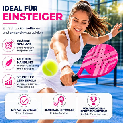 2er Padel Schläger Set Erwachsene – Profi Padelschläger mit Meshtasche – Padel Racket – Detailansicht 5