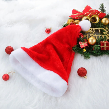 2er Samt Nikolausmütze Weihnachtsmütze Mütze Weihnachten Nikolaus rot