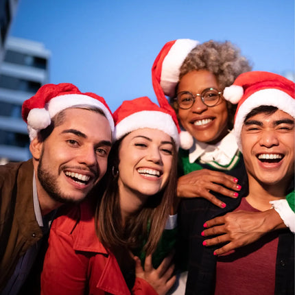 2er Samt Nikolausmütze Weihnachtsmütze Mütze Weihnachten Nikolaus rot