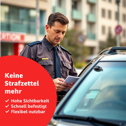 2er Set Parkscheinhalter Clip - Halterung für Parkschein, Parkausweis - Zettelhalter für Auto