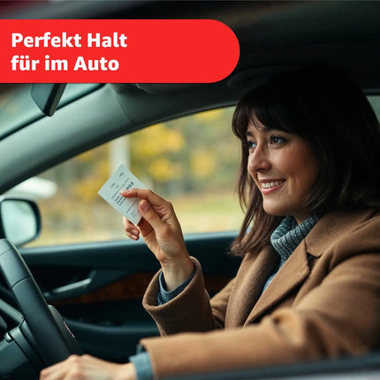 2er Set Parkscheinhalter Clip - Halterung für Parkschein, Parkausweis - Zettelhalter für Auto