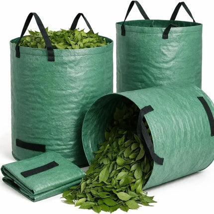 2x 500 Liter Gartenabfallsack groß & reißfest – 150 GSM Laubsack aus Polypropylen – Gartensack für Laub, Rasenschnitt & Grünschnitt (2x 500 Liter)