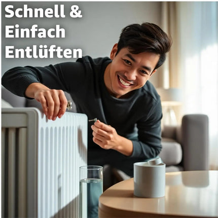2x Heizkörper Entlüftungsschlüssel - Entlüfterschlüssel zum entlüften - stabil & robust