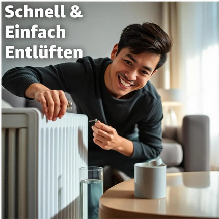 2x Heizkörper Entlüftungsschlüssel - Entlüfterschlüssel zum entlüften - stabil & robust