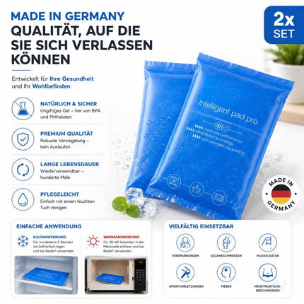 2x Kalt Warm Kompressen - MADE IN GERMANY - Kühl- und Warmkissen - Blau – Detailansicht 7
