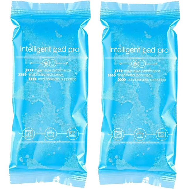 2x Kalt Warm Kompressen - MADE IN GERMANY - Kühlpads Set 29x12 cm - Vielseitige Kühl- und Warmkissen, Gelkissen Blau