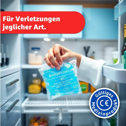 2x Kalt Warm Kompressen - MADE IN GERMANY - Kühlpads Set 29x12 cm - Vielseitige Kühl- und Warmkissen, Gelkissen Blau