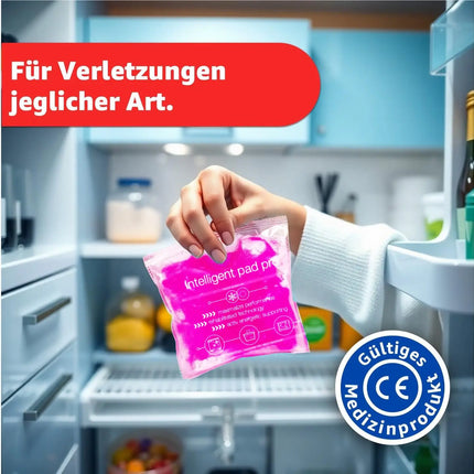 2x Kalt Warm Kompressen - MADE IN GERMANY - Kühlpads Set 29x12 cm - Vielseitige Kühl- und Warmkissen, Gelkissen Pink - TK Gruppe® Offizieller Onlineshop
