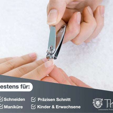 2x Nagelklipser - Nagelzwicker & Knipser - klein & groß Nagelclipper für Fussnägel & Fingernägel