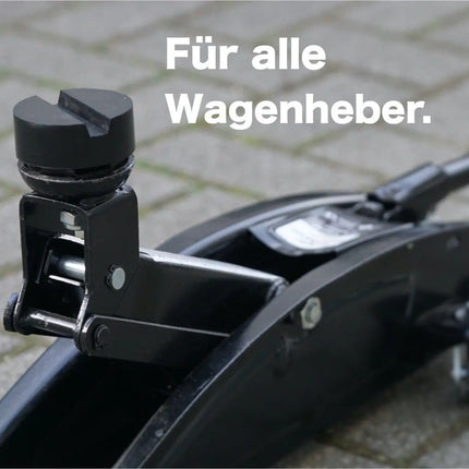 2x Wagenheber Gummiauflage stabil & universal Gummiblock, 2-tlg., 2er Set, universal einsetzbar