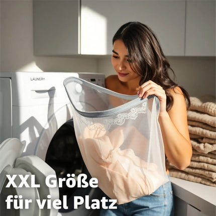 2x XXL Wäschenetz Premium 60x90 cm Set Groß - Netz für Waschmaschine - Wäschesack