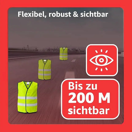 3 in 1 Set Auto Erste Hilfe Kit - KFZ-Verbandskasten, Warnweste, Warndreieck - Pannenset & Unfallzubehör für PKW - TK Gruppe® Offizieller Onlineshop
