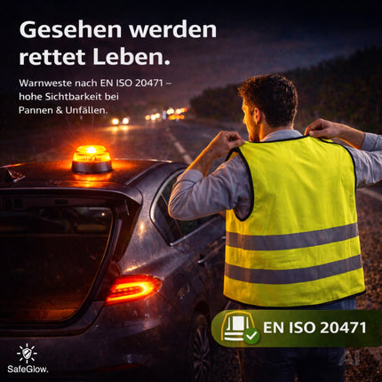 3 in 1 Set - Warnleuchte V16 Notlicht IDIADA Zulassung Nr. PC21020060 - für Auto & Motorrad – Detailansicht 5